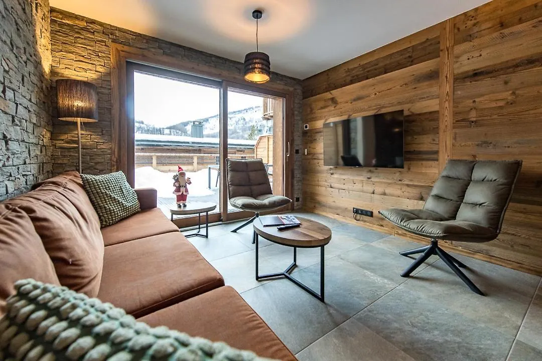 Appartement Neuf Traversant Avec Une Grande Terrasse Au Coeur Du Village - 6 Personnes Saint-Sorlin-dʼArves Francia